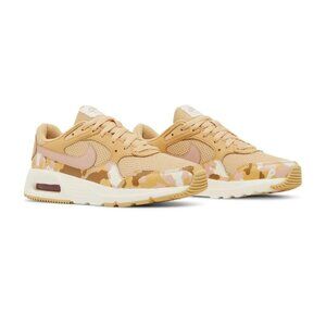 Nike Air Max SC Sneakers Women's Size 6 Sesame Pink Camo Beige/Gold Color EUC